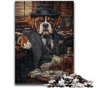 Puzzle 1000 pièces pour Adultes et Adolescents Boxer Buvant pour Les 14 Ans et Plus Cadeaux intéressants pour la réduction du Stress pour Les Amis et la Famille 26x38cm