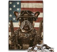 Puzzle 1000 pièces pour Adultes et Adolescents, Bulldog, Forces spéciales, Jeux éducatifs, décoration d'intérieur, Cadeau d'anniversaire, Cadeaux pour Les 14 Ans et Plus, 50x75cm