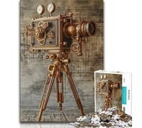 Puzzle 1000 pièces pour Adultes et Adolescents, caméra vidéo rétro, Aide Le Cerveau à exercer, Jouets addictifs pour cultiver la Patience, décoration Murale (38x26cm)