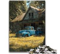 Puzzle 1000 pièces pour Adultes et Adolescents, Camion de Ferme, Jouet éducatif Anti-Stress, Interaction Parent-Enfant, pour Les Enfants de 14 Ans et Plus, 26x38cm
