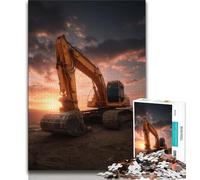 Puzzle 1000 pièces pour Adultes et Adolescents, Camion Pelleteuse, Jeux éducatifs, décoration d'intérieur, idéal comme Cadeau pour Toute la Famille (75x50cm)