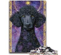 Puzzle 1000 pièces pour Adultes et Adolescents Caniche Anti-Stress Défi Difficile À Offrir en Cadeau à Toute la Famille 26x38cm