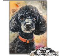 Puzzle 1000 pièces pour Adultes et Adolescents Caniche Aquarelle, Jeu Familial et décoration d'intérieur Unique, Cadeaux pour Les 14 Ans et Plus (Taille 50x75cm)