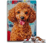 Puzzle 1000 pièces pour Adultes et Adolescents, Caniche Toy, 1000 pièces pour Adolescents, Jeu de Quiz idéal comme Cadeau pour Toute la Famille (75x50cm)