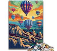 Puzzle 1000 pièces pour Adultes et Adolescents, Cappadoce, Turquie Puzzles pour Adolescents, avec Affiche et fiche de Questions-réponses pour Les 14 Ans et Plus (50x75cm)