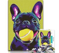 Puzzle 1000 pièces pour Adultes et Adolescents Carlin Jouant au Tennis Puzzle 1000 pièces, Jeux Amusants en Famille, idéal comme Cadeau pour Toute la Famille (Taille 75x50cm)