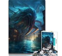 Puzzle 1000 pièces pour Adultes et Adolescents Cauchemar Titan Puzzle Adulte Jeux éducatifs Décoration de la Maison Convient pour la décoration de Bureau 75x50cm