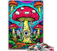 Puzzle 1000 pièces pour Adultes et Adolescents Champignons psychédéliques pour Les 14 Ans et Plus Jeu intellectuel Cadeaux d'anniversaire de Noël 50x75cm