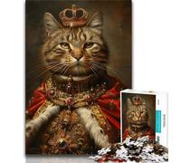 Puzzle 1000 pièces pour Adultes et Adolescents Chat aristocratique, Jouets éducatifs et éducatifs pour la Famille, pour renforcer l'amour Entre Couples (38x26cm)