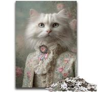 Puzzle 1000 pièces pour Adultes et Adolescents, Chat d'une Famille aristocratique, Jouets éducatifs et Amusants, activités à la Maison, Cadeau d'anniversaire, Cadeaux de Voyage 50x75cm