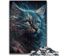 Puzzle 1000 pièces pour Adultes et Adolescents, Chat Maine Coon, Jouets éducatifs, Anti-Stress, idéal pour la décoration de Bureau, 50x75cm