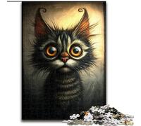 Puzzle 1000 pièces pour Adultes et Adolescents Chat Noir, éléphant, Jeu intellectuel, Cadeau d'anniversaire, décoration Murale pour Les 14 Ans et Plus (Taille 50x75cm)