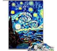 Puzzle 1000 pièces pour Adultes et Adolescents, Château du Ciel Nocturne, Anti-Stress, défi Difficile, décoration d'intérieur (Taille 26x38cm)