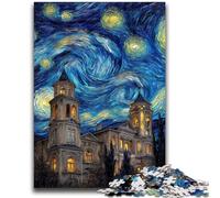 Puzzle 1000 pièces pour Adultes et Adolescents, Château du Ciel Nocturne, Jeu éducatif, défi, Jouet, Offre à Offrir en Cadeau à Toute la Famille, 26x38cm