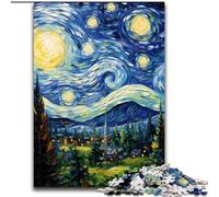 Puzzle 1000 pièces pour Adultes et Adolescents, Château étoilé, Jeu Familial, Anti-Stress, défi Difficile, Collection d'artistes, Beaux-Arts, 26x38cm