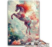 Puzzle 1000 pièces pour Adultes et Adolescents Cheval Magique, activité familiale, décoration d'intérieur Unique et Cadeaux pour Les 14 Ans et Plus, 26x38cm