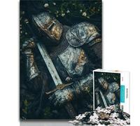 Puzzle 1000 pièces pour Adultes et Adolescents, Chevalier Magique médiéval, Jeux éducatifs, décoration d'intérieur, idéal comme Cadeau pour Toute la Famille, 50x75cm