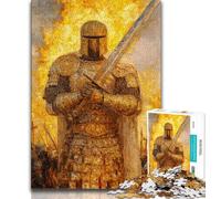 Puzzle 1000 pièces pour Adultes et Adolescents Chevalier majestueux, Difficile à Terminer mais Amusant et Humoristique, Une œuvre d'art pour Les 14 Ans 38x26cm