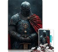 Puzzle 1000 pièces pour Adultes et Adolescents Chevalier majestueux médiéval, Jeu Stimulant, idéal comme Cadeau pour Toute la Famille (38x26cm)