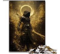 Puzzle 1000 pièces pour Adultes et Adolescents Chevalier mystérieux, Jouet éducatif idéal comme Cadeau pour Toute la Famille (Taille 26x38cm)