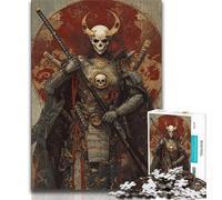 Puzzle 1000 pièces pour Adultes et Adolescents, Chevalier Squelette, Jouets éducatifs, Anti-Stress, Interaction Parent-Enfant, 38x26cm