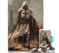 Puzzle 1000 pièces pour Adultes et Adolescents, Chevaliers médiévaux, Jouets éducatifs, Jeux familiaux, Anniversaires et Cadeaux Uniques (Taille 75x50cm)
