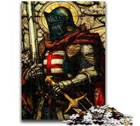 Puzzle 1000 pièces pour Adultes et Adolescents Chevaliers médiévaux Puzzle 1000 pièces, Jeu Familial Anti-Stress, défi Difficile adapté aux Couples (75x50cm)