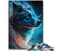 Puzzle 1000 pièces pour Adultes et Adolescents, Chien Border Collie, Jouet éducatif et éducatif, idéal comme Cadeau pour Toute la Famille, 26x38cm