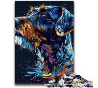 Puzzle 1000 pièces pour Adultes et Adolescents, Chien Braque Allemand à Poil Dur, Art, défi d'intelligence cérébrale, Jouets addictifs, Cadeau Amusant pour Les 14 Ans et Plus, 50x75cm