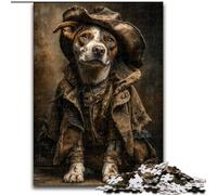 Puzzle 1000 pièces pour Adultes et Adolescents, Chien détective, Jeu Stimulant et Familial avec des pièces de Formes aléatoires entièrement emboîtables (Taille 26x38cm)