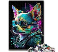 Puzzle 1000 pièces pour Adultes et Adolescents, Chien mécanique coloré, Jeu éducatif, défi, Jouet, à Offrir en Cadeau à Toute la Famille, 50x75cm