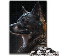Puzzle 1000 pièces pour Adultes et Adolescents, Chiens Humains Punk, Jouet éducatif Anti-Stress, Cadeaux du Père Noël Secret pour Les 14 Ans, 50x75cm