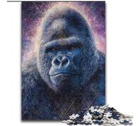 Puzzle 1000 pièces pour Adultes et Adolescents Chimpanzé psychédélique, activité familiale, décoration d'intérieur Unique et Cadeaux pour Les 14 Ans et Plus (Taille 50x75cm)