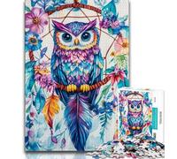 Puzzle 1000 pièces pour Adultes et Adolescents Chouette Fantastique 1000 pièces pour Adultes, Cadeau d'anniversaire, Cadeaux, décoration Murale pour Les 14 Ans et Plus (Taille 38x26cm)