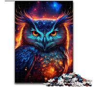Puzzle 1000 pièces pour Adultes et Adolescents, Chouette nébuleuse, stimule Le Cerveau, Jouets addictifs pour cultiver la Patience, décoration Parfaite (Taille 50x75cm)