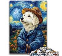 Puzzle 1000 pièces pour Adultes et Adolescents, Ciel étoilé, Labrador, Jeu éducatif Familial, décoration Murale, Cadeaux d'anniversaire et de Noël Uniques, 50x75cm
