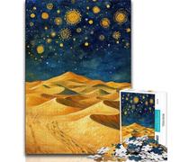 Puzzle 1000 pièces pour Adultes et Adolescents, Ciel Nocturne du désert, Jeu Familial Anti-Stress, défi Difficile, renforce l'amour Entre Couples, 38x26cm