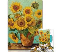 Puzzle 1000 pièces pour Adultes et Adolescents, Ciel Nocturne, tournesols, Puzzles pour Adolescents, Anti-Stress, Vacances à la Maison, Interaction Parent-Enfant (Taille 75x50cm)