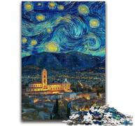 Puzzle 1000 pièces pour Adultes et Adolescents, Ciel Nocturne, Ville, Paysage Urbain, Jeux éducatifs, Jouets à Faire soi-même, idéal comme Cadeau pour Toute la Famille, 50x75cm