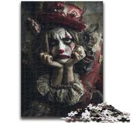 Puzzle 1000 pièces pour Adultes et Adolescents, Clown Fantastique, Difficile, avec des pièces entièrement emboîtables de Formes aléatoires 50x75cm