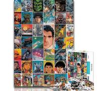 Puzzle 1000 pièces pour Adultes et Adolescents, Collage d'affiches de Films, Puzzle pour Adolescents, Anti-Stress, Vacances à la Maison, Jouets de décoration pour la Maison (Taille 38x26cm)