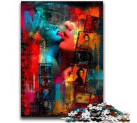 Puzzle 1000 pièces pour Adultes et Adolescents Collage de Films Aide Le Cerveau à exercer Jouets addictifs pour cultiver la Patience Décoration Murale 50x75cm