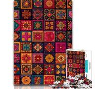 Puzzle 1000 pièces pour Adultes et Adolescents, Collage de Fleurs Mandalas, Jeu Stimulant, idéal comme Cadeau pour Toute la Famille, 26x38cm