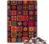 Puzzle 1000 pièces pour Adultes et Adolescents, Collage de Fleurs Mandalas, Jeu Stimulant, idéal comme Cadeau pour Toute la Famille (38x26cm)