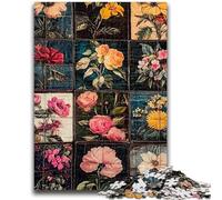 Puzzle 1000 pièces pour Adultes et Adolescents Collage de Fleurs pour Les 14 Ans et Plus Cadeaux intéressants pour la réduction du Stress pour Les Amis et la Famille 26x38cm