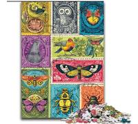 Puzzle 1000 pièces pour Adultes et Adolescents Collage de Papillons, adapté aux Personnes de 14 Ans et Plus Difficile à réaliser mais Amusant et Humoristique Superbe Cadeau (Taille 26x38cm)