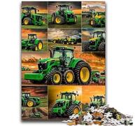 Puzzle 1000 pièces pour Adultes et Adolescents, Collage de tracteurs, Puzzle 1000 pièces, Anti-Stress, défi Difficile, adapté à la décoration de Bureau (38x26cm)