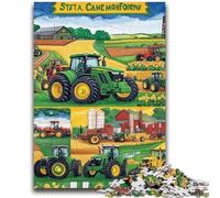 Puzzle 1000 pièces pour Adultes et Adolescents, Collage de tracteurs, Puzzle 1000 pièces, Jeux éducatifs Classiques, Belle décoration (38x26cm)