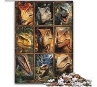 Puzzle 1000 pièces pour Adultes et Adolescents, Collage Tyrannosaurus Rex, activité familiale, décoration d'intérieur Unique et Cadeaux pour Les 14 Ans et Plus (Taille 26x38cm)