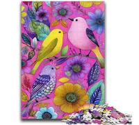 Puzzle 1000 pièces pour Adultes et Adolescents Color Bird Jeu Stimulant et Jeu en Famille Une œuvre d'art pour Les 14 Ans 50x75cm